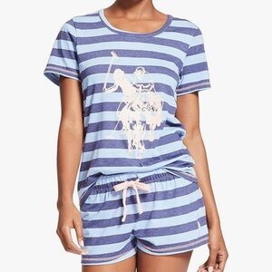 ✨BNWT - U.S. Polo Assn. Pink Piece Pajamas Set with T-Shirt and Shorts - Large✨